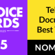 2025 one voice awards UK best overall performance television documentary banner