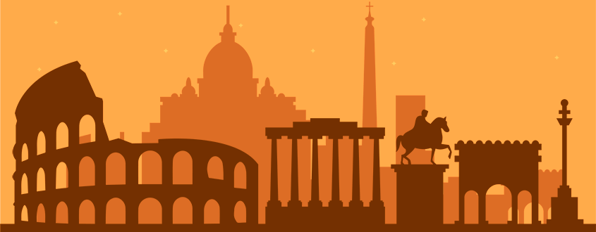 Rome Documentary Voiceover Silhouette Monuments City